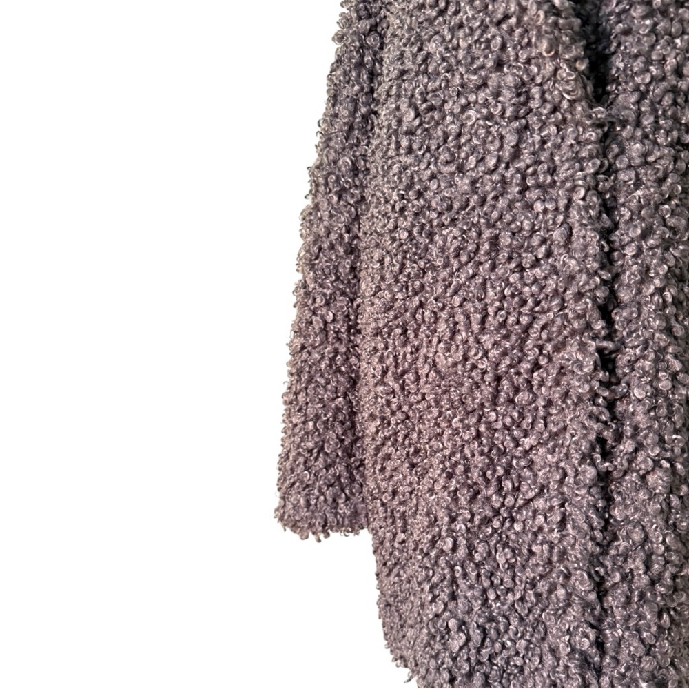 EUC $750 Tibi Grey Faux Curly Lamb Coat - Picture 10 of 16